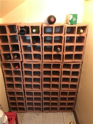 Wine racks - clay terracotta