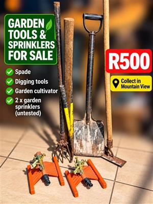 Second hand tools and sprinklers 
