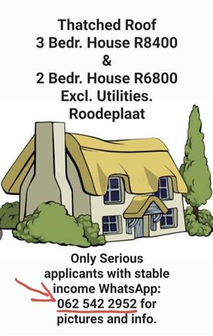 3 Bedroom House for Rent In Roodeplaat/ Kameeldrift East