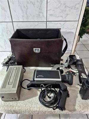 Vintage National Colour Video Camera, model WV-3200N, sold with its original carrying case.