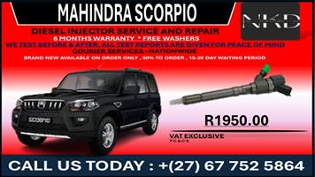 Mahindra Scorpio Diesel Fuel Injectors 