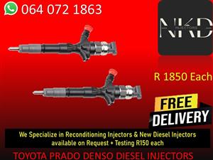 DIESEL INJECTORS FOR SALE FOR TOYOTA PRADO DIESEL INJECTORS