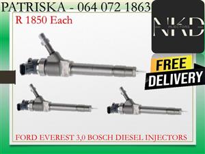FORD EVEREST 3.0 BOSCH DIESEL INJECTORS FOR SALE OR TO RECON