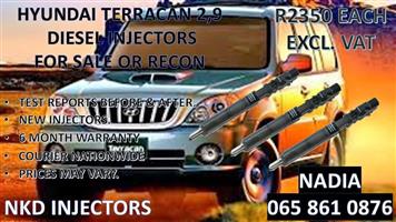 HYUNDAI TERRACAN 2,9 DIESEL INJECTORS FOR SALE
