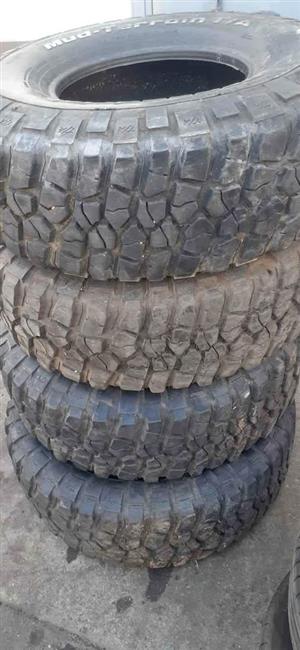 4 X 315/75/16 BF Goodrich M/T tyres for sell