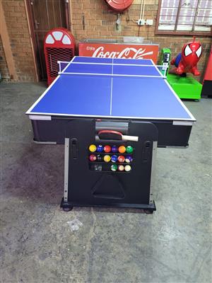 4 in 1 Multi Unit for Sale: Pool Table, Air Hockey, Table Tennis and Table