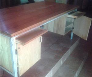 Hardwood desk