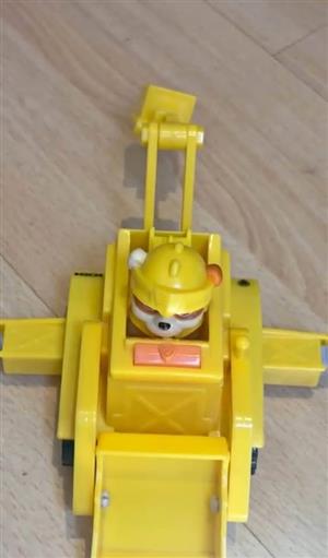 Paw Patrol Rubble's Bulldozer toy vehicle with a collectible figure. Seapoint