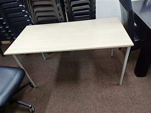 Brand new steel frame wooden table