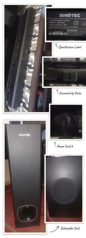 Sinotec SBS-688LS is a 2.1-channel audio system.