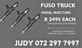 Fuso Truck Diesel Injectors for sale on service exchange or to recon