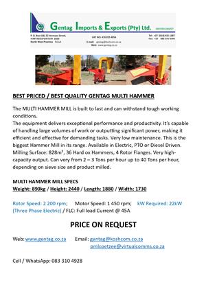Multi Hammer Mill