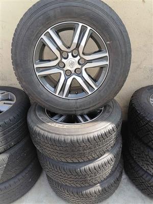 Toyota Hilux 17 with used tyres