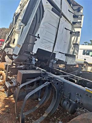 Volvo and Renault trucks stripping for parts