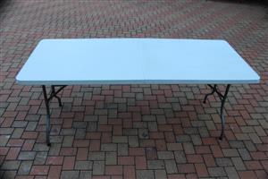 Blowmold tables for camping and outdoors in very good condition