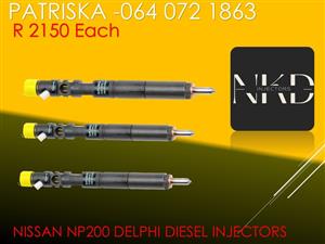 AFFORDABLE DIESEL INJECTORS FOR NISSAN NP200 DELPHI INJECTORS FOR SALE
