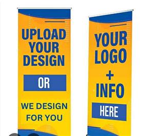 Advertising banner stand