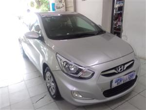 2016 Hyundai Accent Sedan 1.6Fluid Auto Silver Color petrol 87000km
