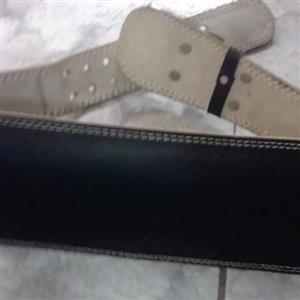 leather gym belt.
