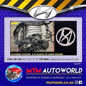 HYUNDAI TUCSON  2.7L/SANTA FE G6BA ENGINE