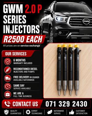 GWM 2.0 P SERIES INJECTORS FOR SALE WITH WARRANTY INCLUDED 