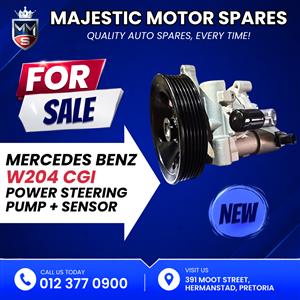  Mercedes-Benz W204 CGI Power Steering Pump + Sensor for Sale – New