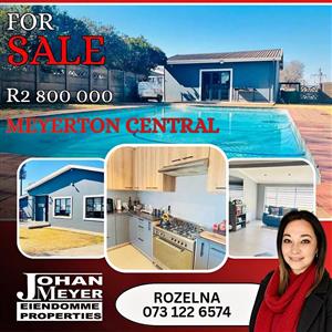 Modern 4-Bedroom Family Home with Pool & Flatlet Potential in the Heart of Meyerton
