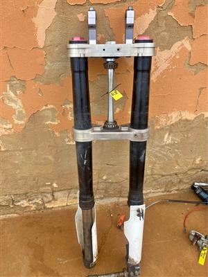 Puzey 500 shocks. Meyerton bike scrapyard new and secondhand spares.