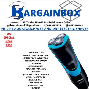 PHILIPS AQUATOUCH WET AND DRY ELECTRIC SHAVER