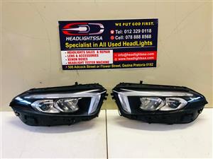 Mercedes Benz W177 left and right side LED xenon headlights (2019-2022)