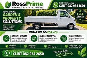 RossPrime: Garden Services, Rubble Removal & Small Moves