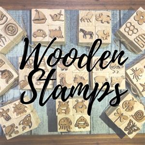 Wooden Play Dough Stamps 