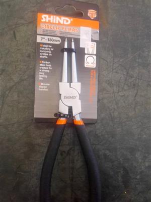 SHIND BRAND NEW 7"180MM INTERNAL CIRCLIP PLIERS