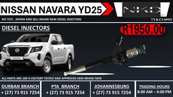 Nissan Navara yd25 Diesel Injectors 