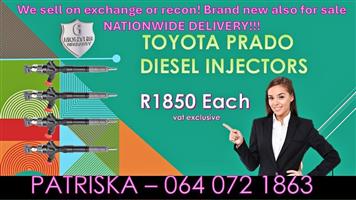 TOYOTA PRADO-DIESEL INJECTORS FOR SALE ON EXCHANGE -PLEASE CALL ME FOR RECON 