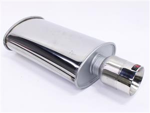 1x Stainless Steel 90mm Senna Exhaust Backbox
