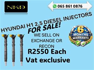 HYUNDAI H1 2,5 DIESEL INJECTORS FOR SALE WITH WARRANTY DENDRON