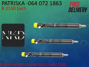 NISSAN NP200 DELPHI DIESEL INJECTORS FOR SALE