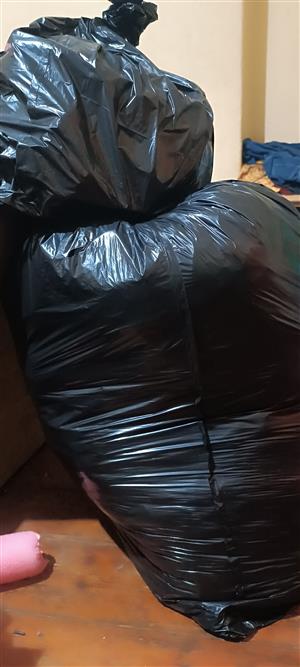 Black bag full of toddler boys clothes size 12 to 36 months and shoes for sale 