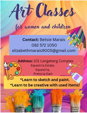 ART CLASSES (Sketching and painting)