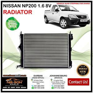 NISSAN NP200 1.6 8V RADIATOR