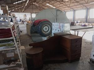 Vintage Art Deco Dressing Table / Vanity with Mirror