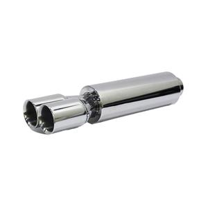 Stainless Steel Backbox Booster - 76mm Twin Straight Tip