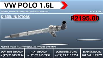 Vw Polo 1.6L Diesel Injectors 