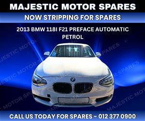 2013 BMW 118i F21 Pre-Facelift Automatic Petrol – Stripping for Spares 