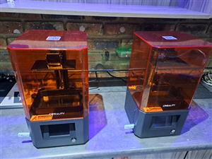 2 x Resin Printers and curing station