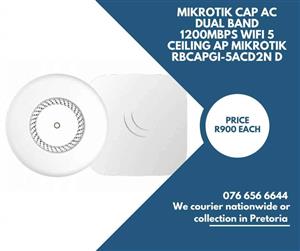 MIKROTIK CAP AC DUAL BAND 1200MBPS WIFI 5 CEILING AP MIKROTIK RBCAPGI-5ACD2N D