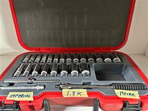 New Kennedy socket set imperial and metric.