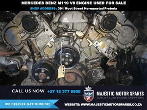 Mercedes Benz Merc M119 V8 complete cylinder head block and sump engine for sale