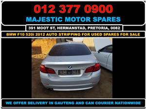 Bmw F10 520i 2012 automatic N20 stripping for used spares parts for sale